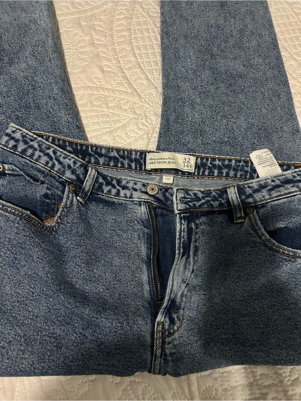 Abercrombie & Fitch Blue Denim Mom Jeans